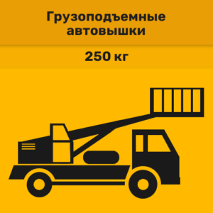 Автовышки грузоподъемностью 250 кг
